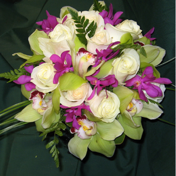 Hawaiian wedding flower bouquet